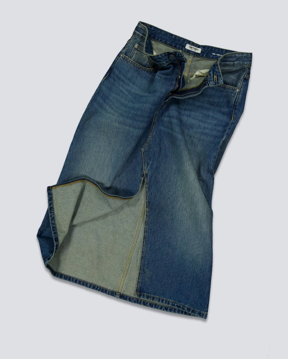 Falda Carhartt Wip Brandon Azul Mujer - Image 3