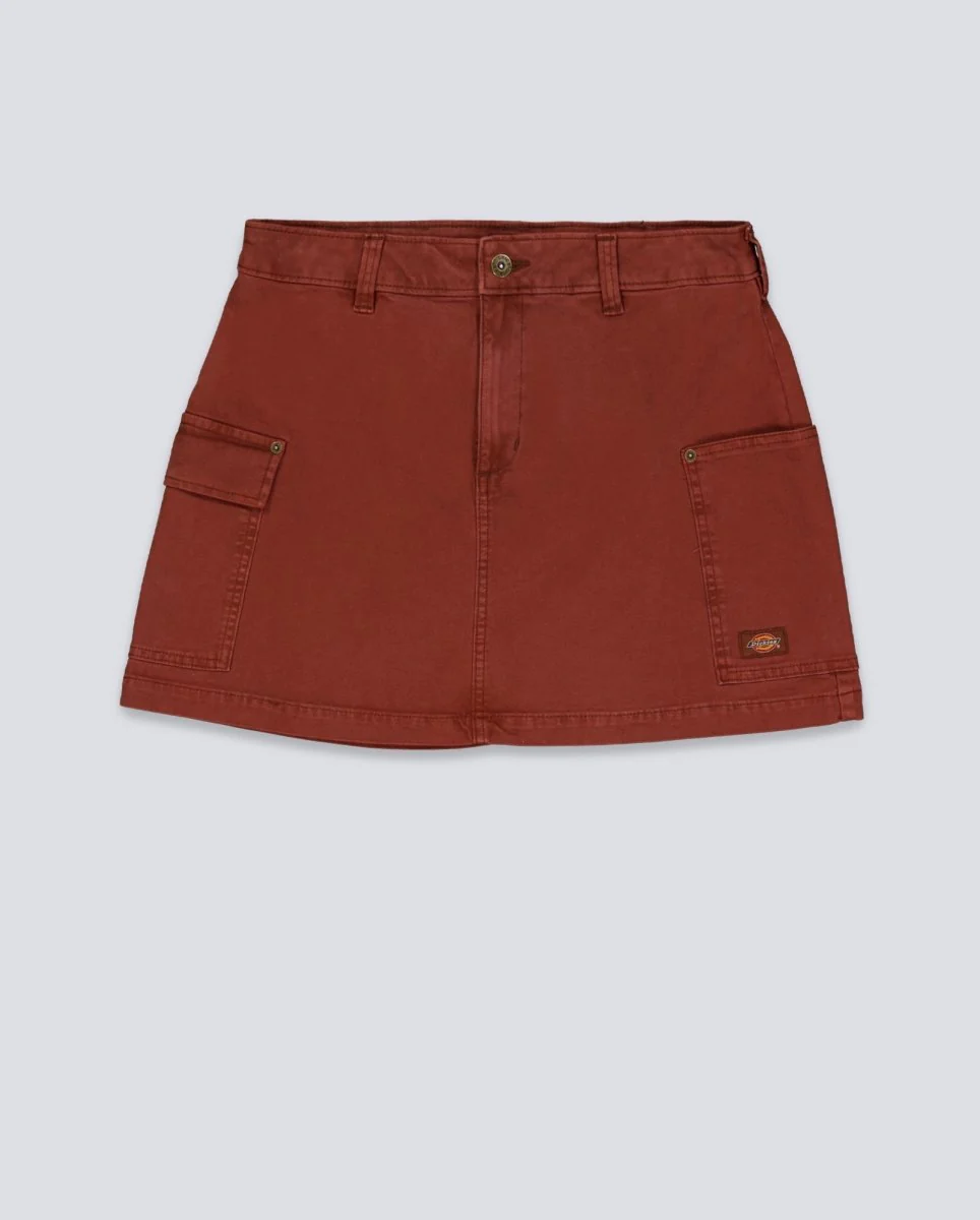 Falda Dickies River Ranch Rojo Mujer