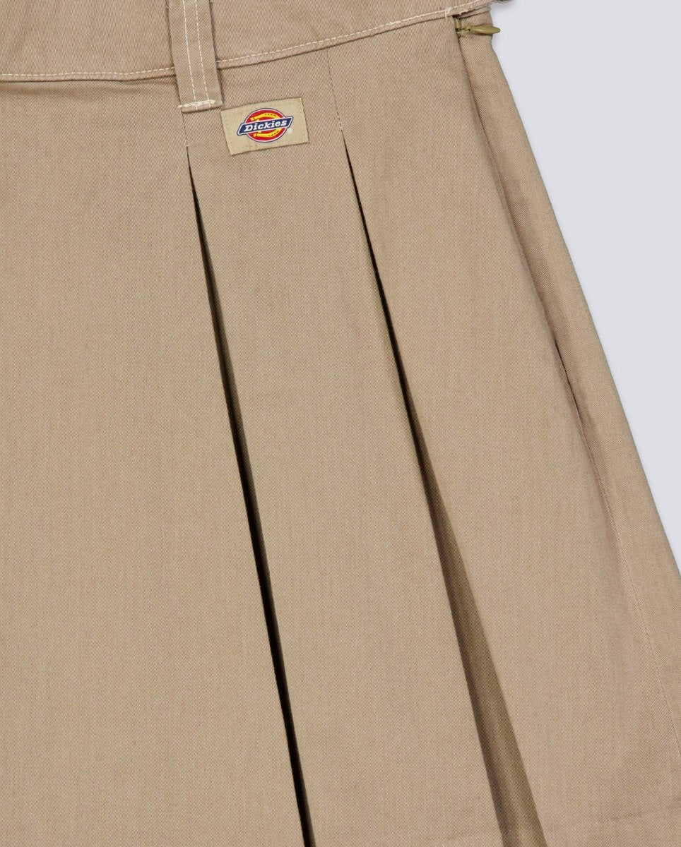 Falda Dickies Unionville Work Skirt Pleated Beige Mujer - Image 2