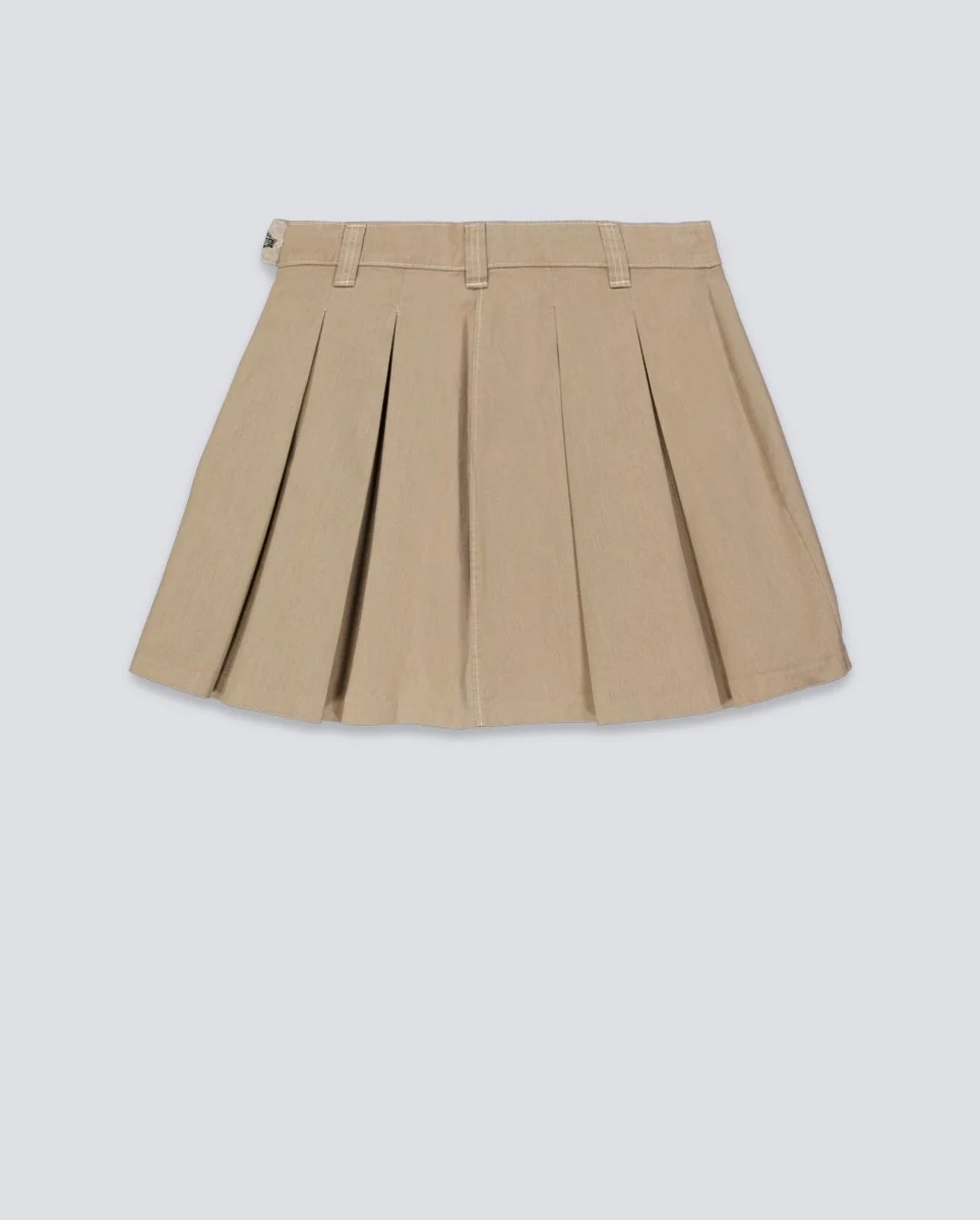 Falda Dickies Unionville Work Skirt Pleated Beige Mujer - Image 3
