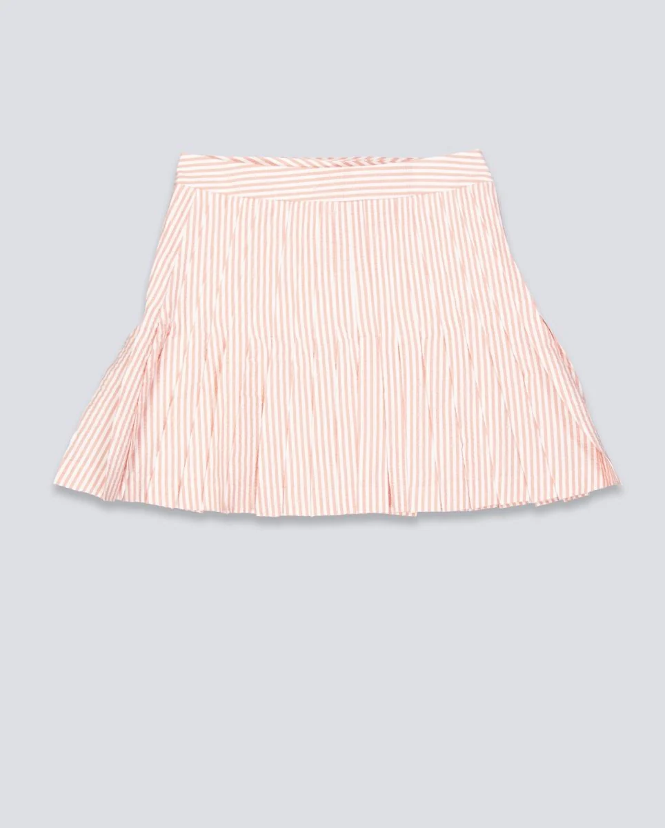 Falda Lacoste Seersucker Rosa Mujer - Image 3