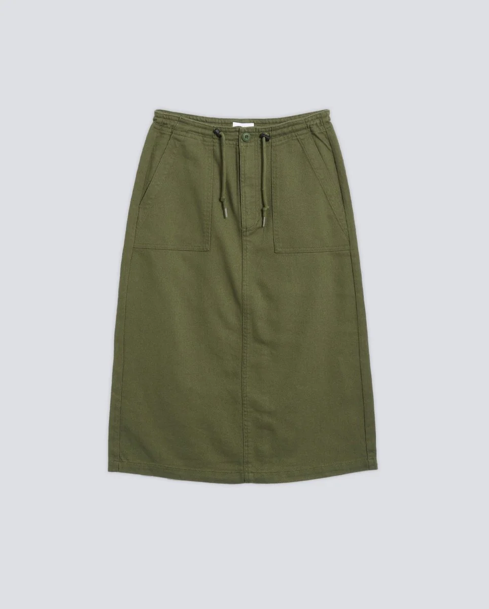Falda Obey Marion Utility Verde Mujer