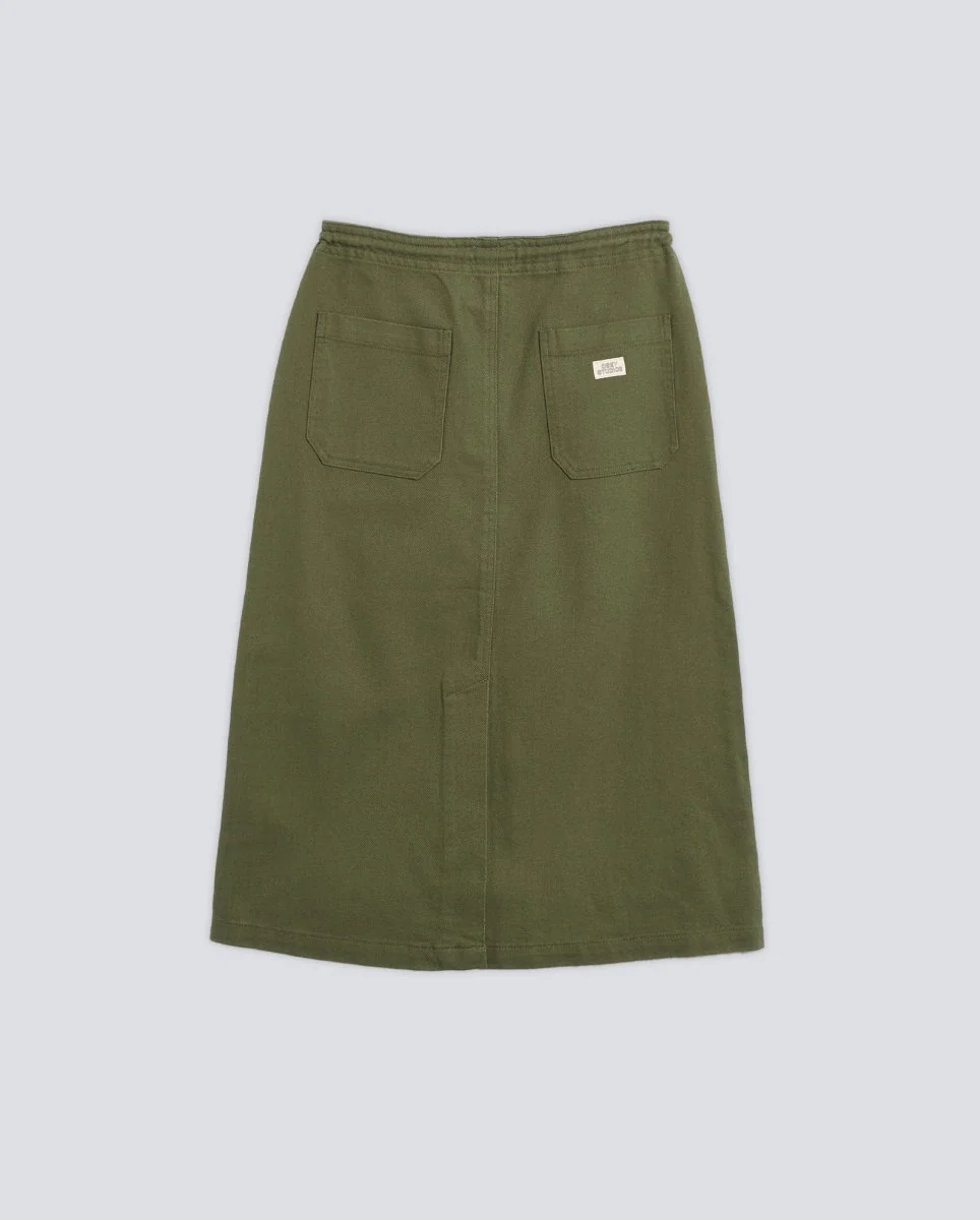 Falda Obey Marion Utility Verde Mujer - Image 6
