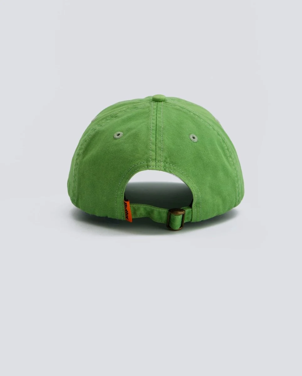 Gorra Butter Goods Rounded Logo 6 Panel Verde Unisex - Image 2