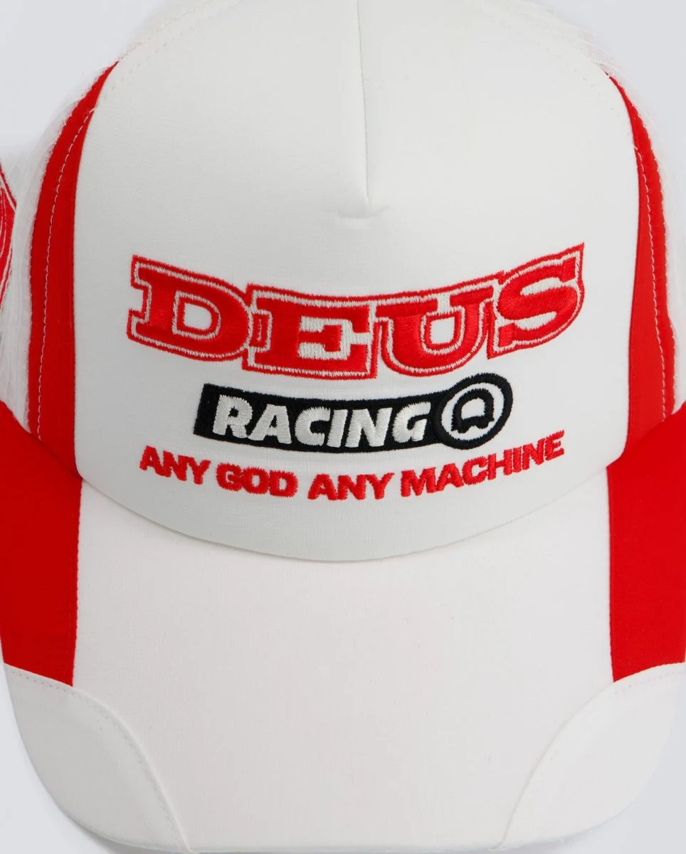 Gorra Deus MX Trucker Roja y Blanco Unisex - Image 2