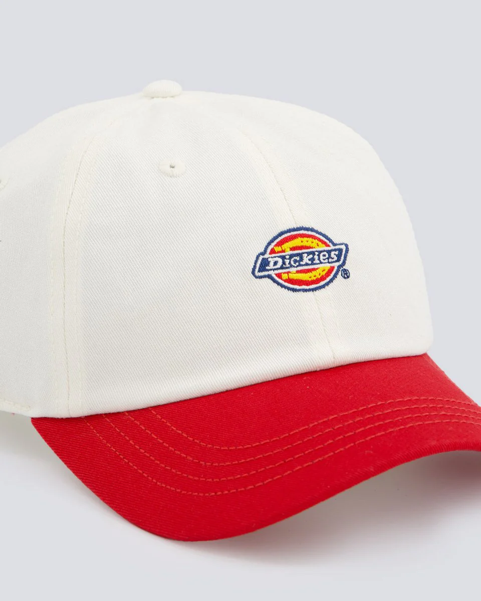 Gorra Dickies Hardwick Bicolor Blanco Y Rojo Unisex - Image 2