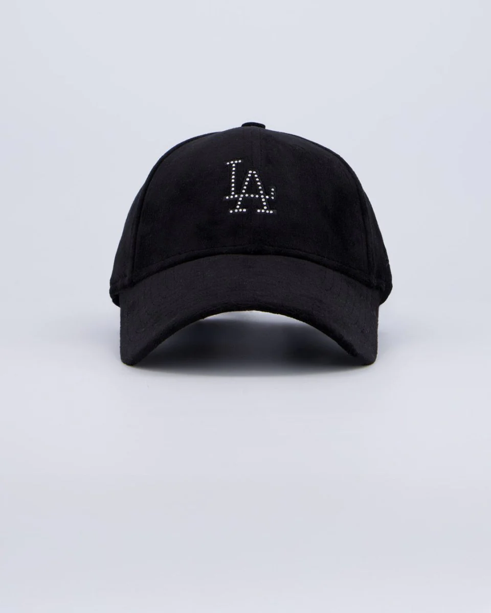 Gorra New Era Diamante LA Negro Mujer
