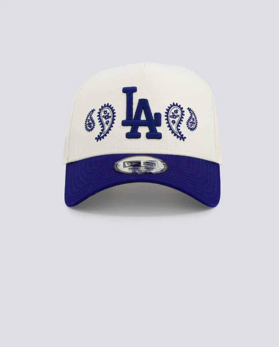 Gorra New Era LA Dodgers Paisley E-Frame Azul Y Blanco Unisex