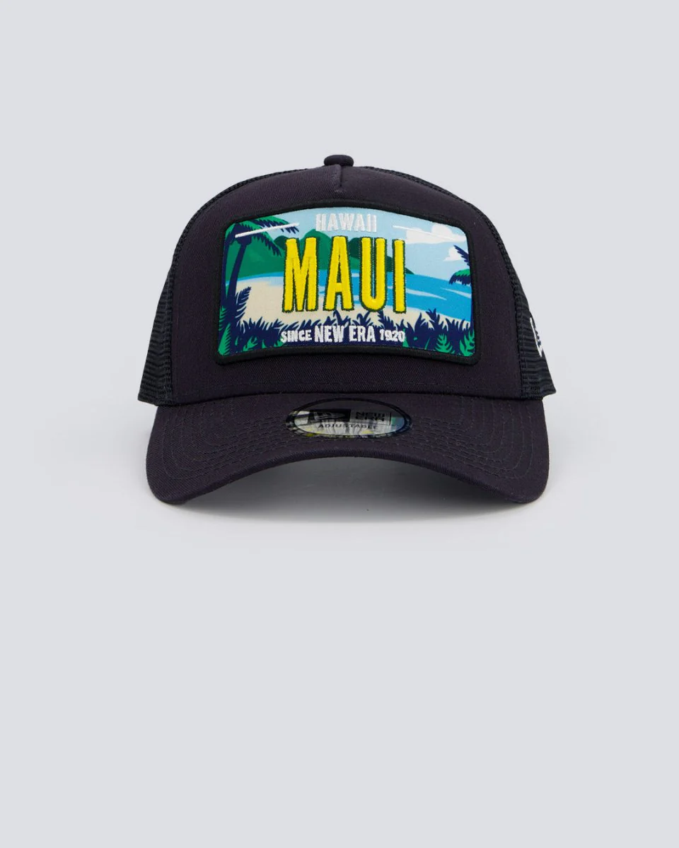 Gorra New Era Licence Plate Maui Negro Unisex
