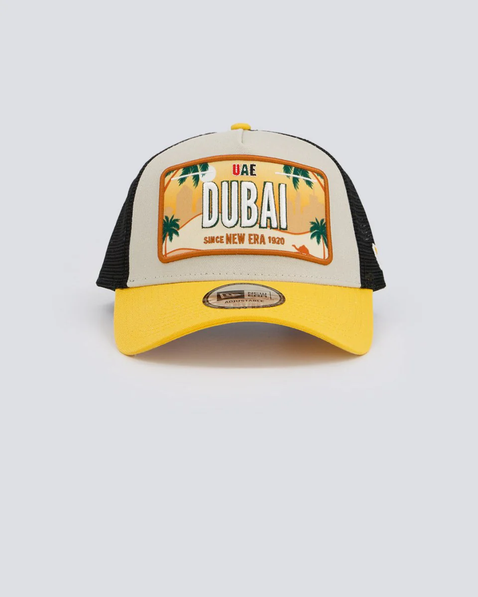 Gorra New Era Licence Plate Trucker Dubai Unisex