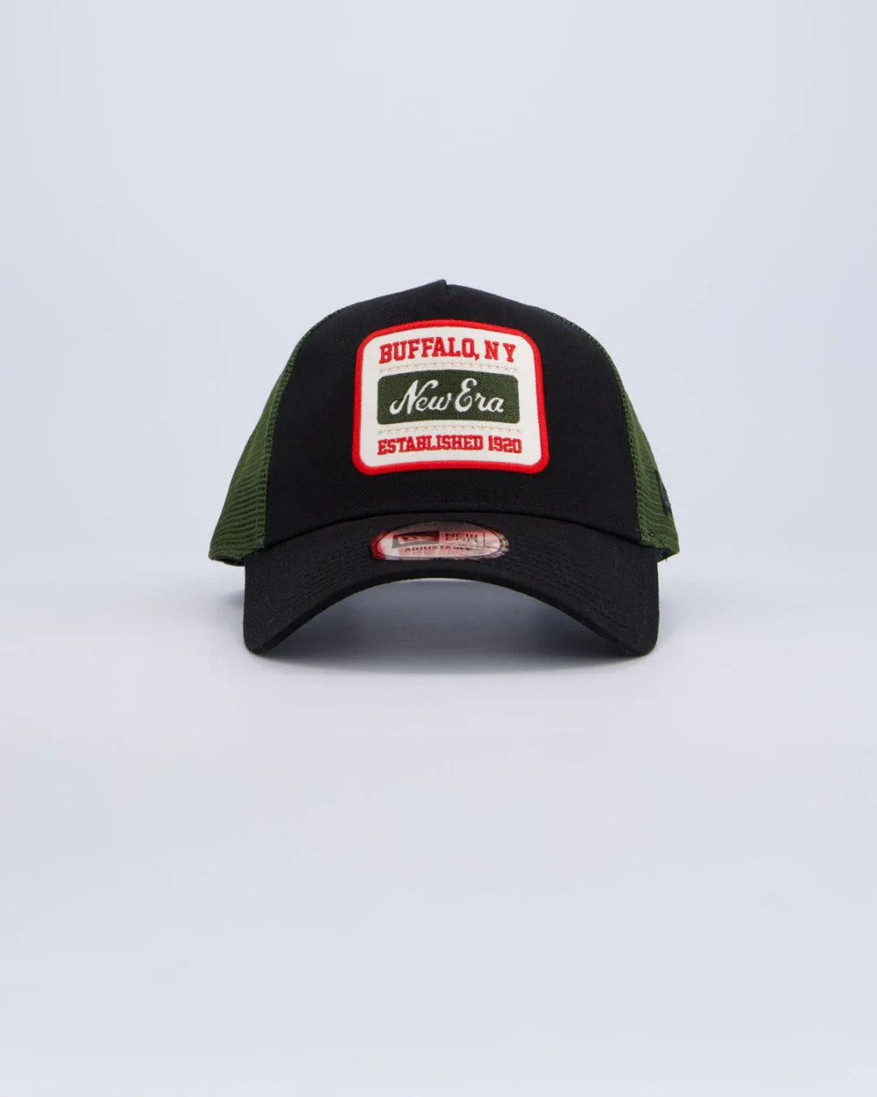Gorra New Era Ne Patch Negro y Verde Unisex gorra