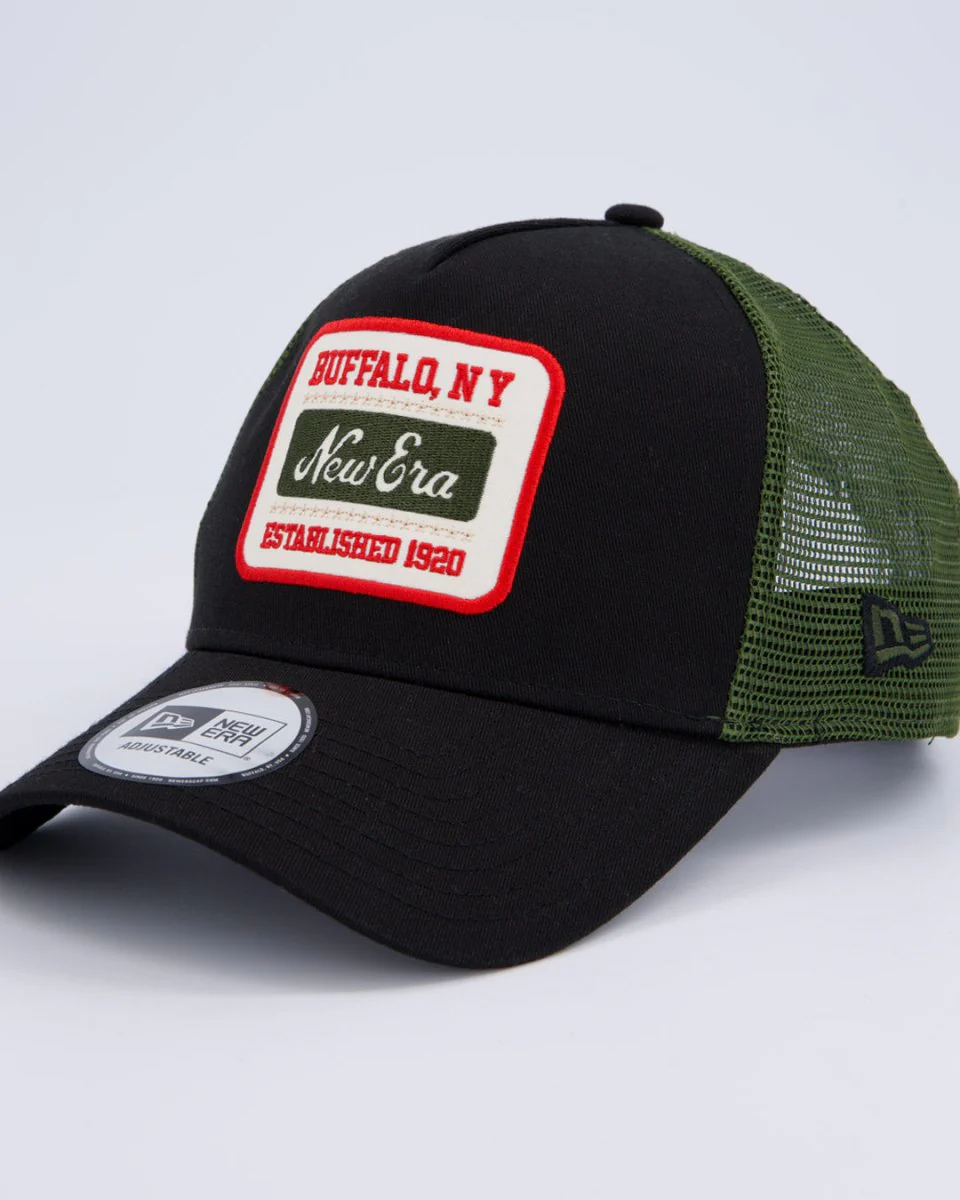 Gorra New Era Ne Patch Negro y Verde Unisex gorra - Image 2