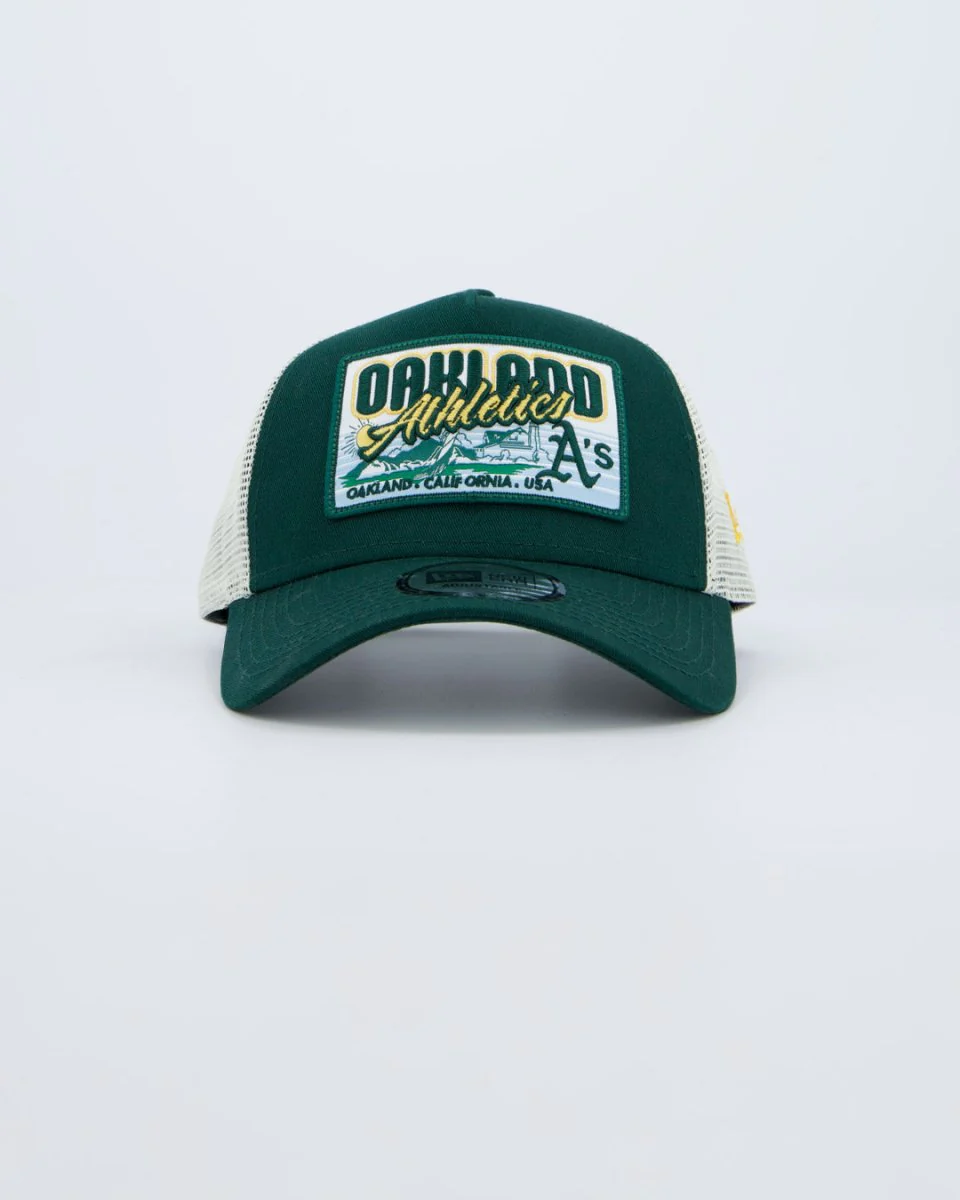 Gorra New Era Patch Trucker Verde Unisex