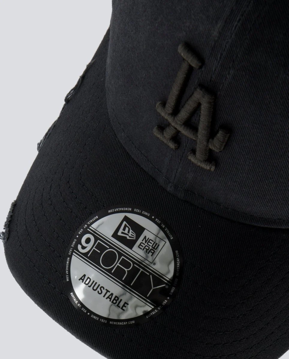 Gorra New Era Wash Distress 9Forty Gris Unisex - Image 3