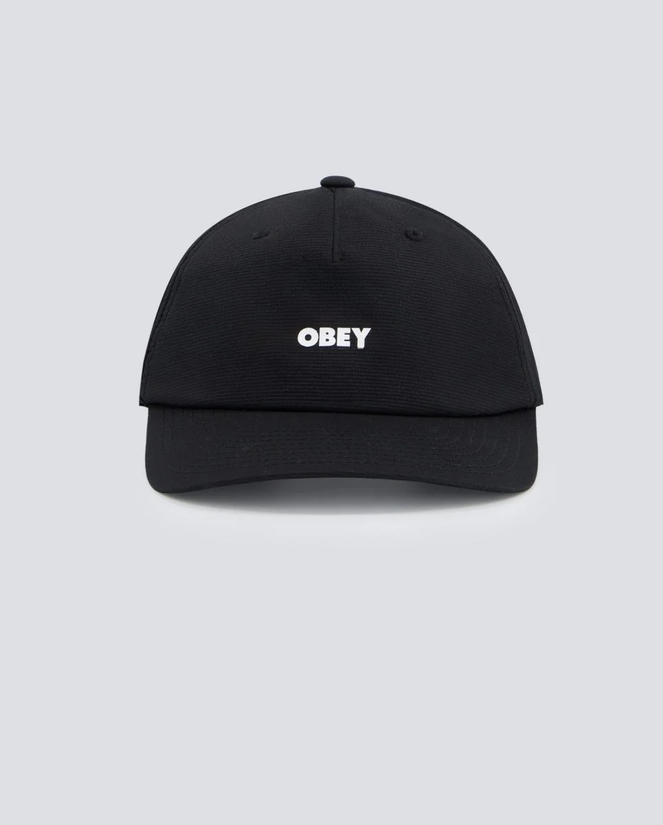 Gorra Obey Miles 5 Panel Strapback Negro Unisex