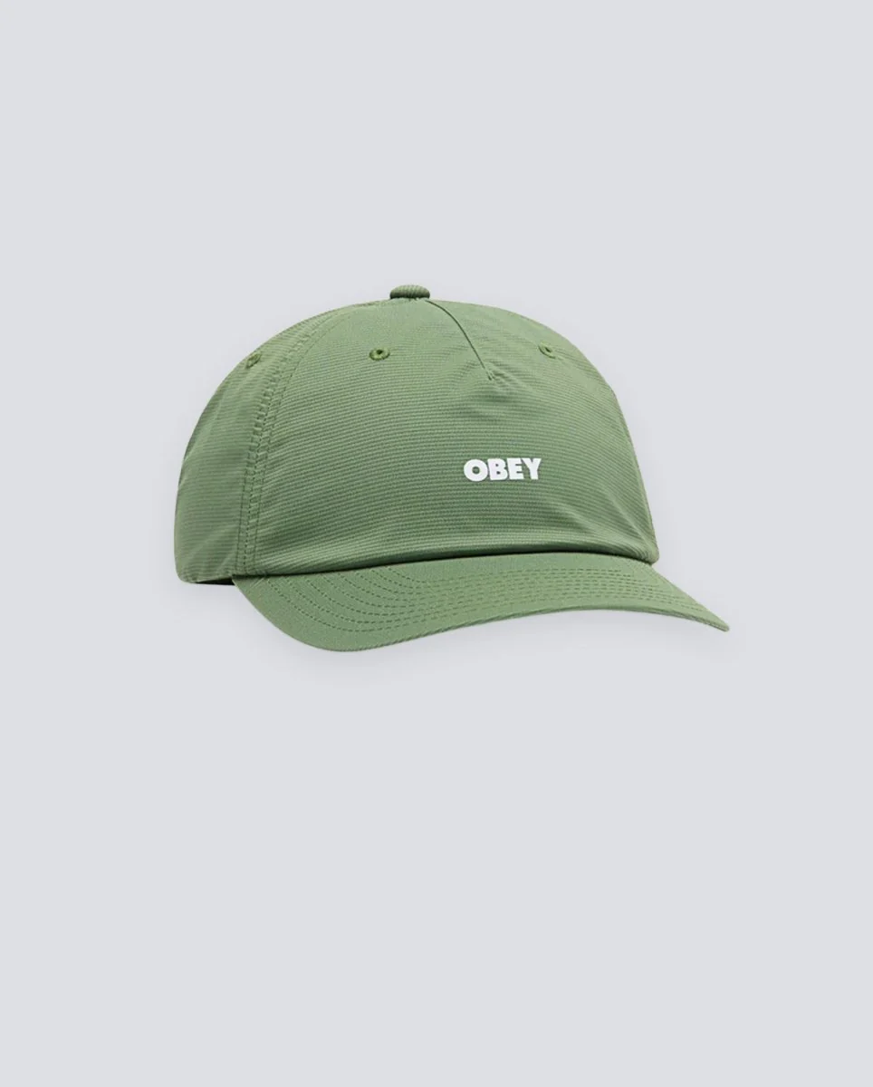 Gorra Obey Miles 5 Panel Strapback Verde Unisex