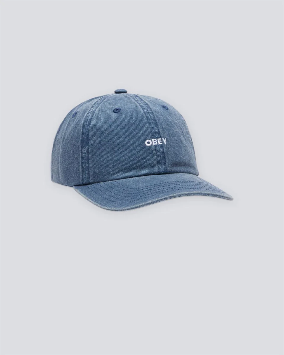 Gorra Obey Pigment Bold 6 Panel Strapback Azul Unisex