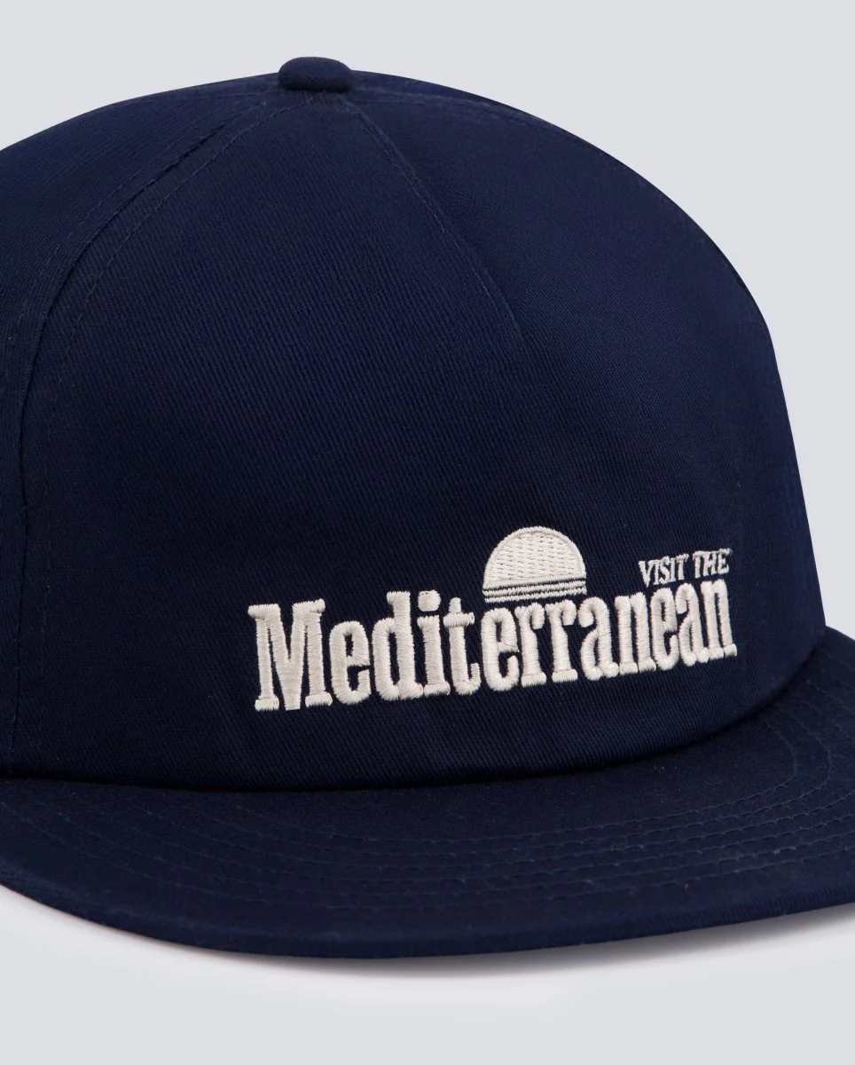 Gorra Palard Visit The Mediterranean Azul Unisex - Image 2
