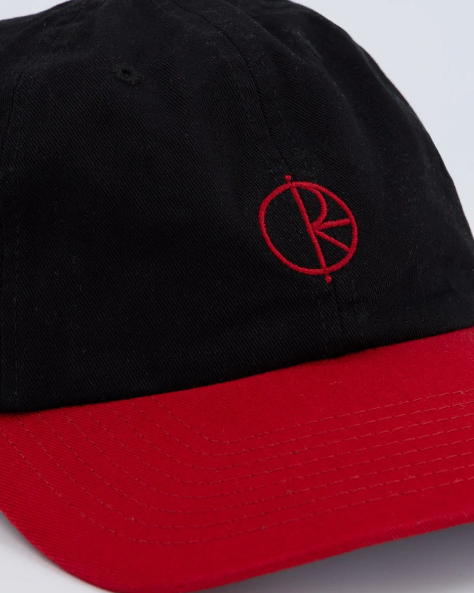 Gorra Polar Skate Co Sai Cap Stroke Negro Y Rojo Unisex - Image 2