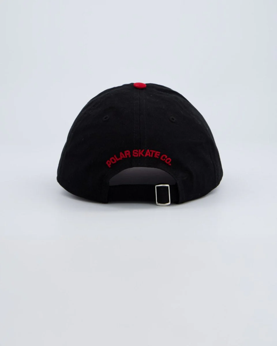 Gorra Polar Skate Co Sai Cap Stroke Negro Y Rojo Unisex - Image 3