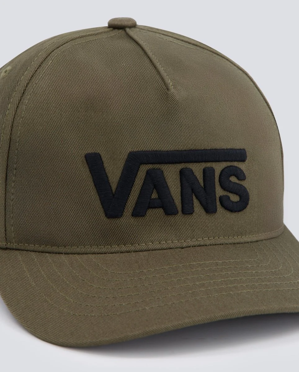 Gorra Vans Drop V Logo Snapback Bay Leaf Verde Unisex - Image 2