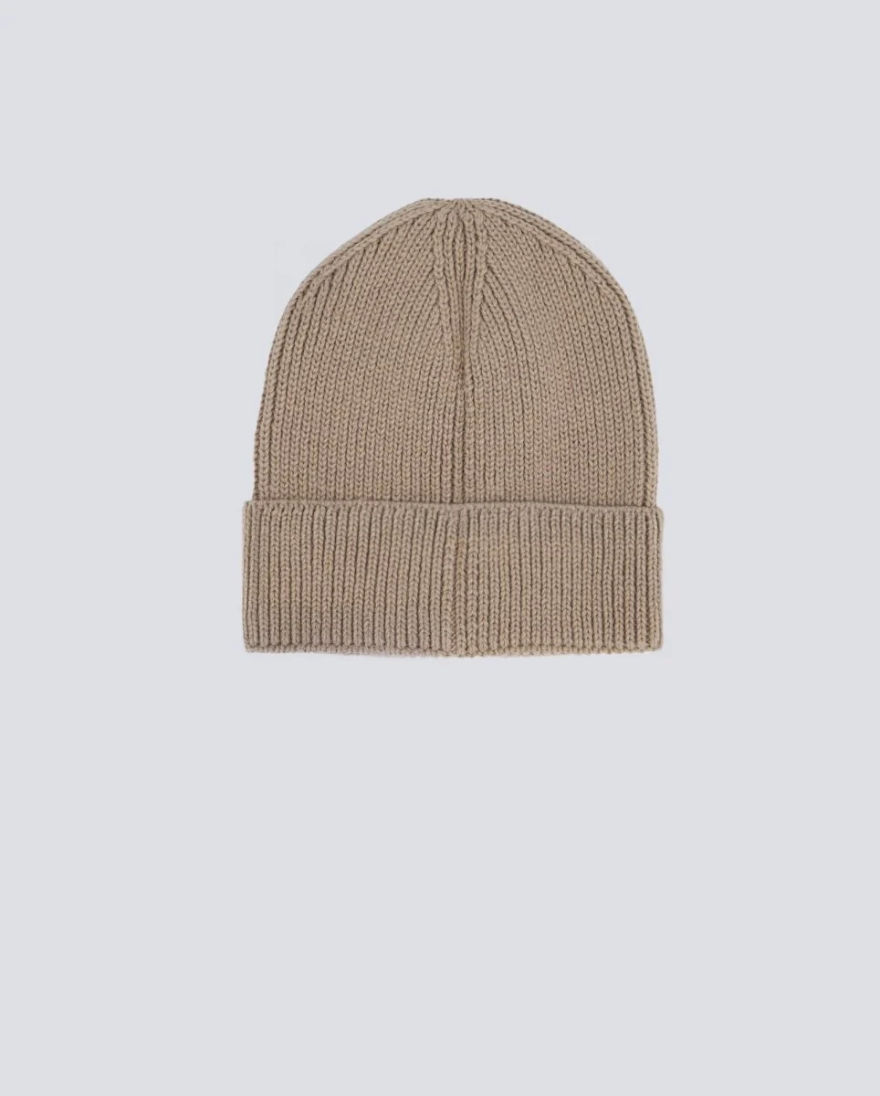 Gorro The North Face Logo Box Cuffed Beanie Beige Unisex - Image 3