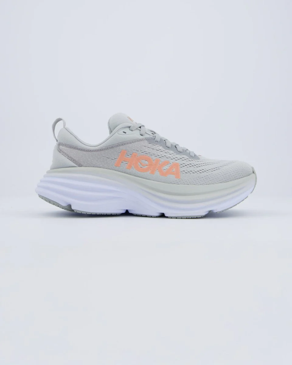 Hoka Bondi 8 Gris Mujer