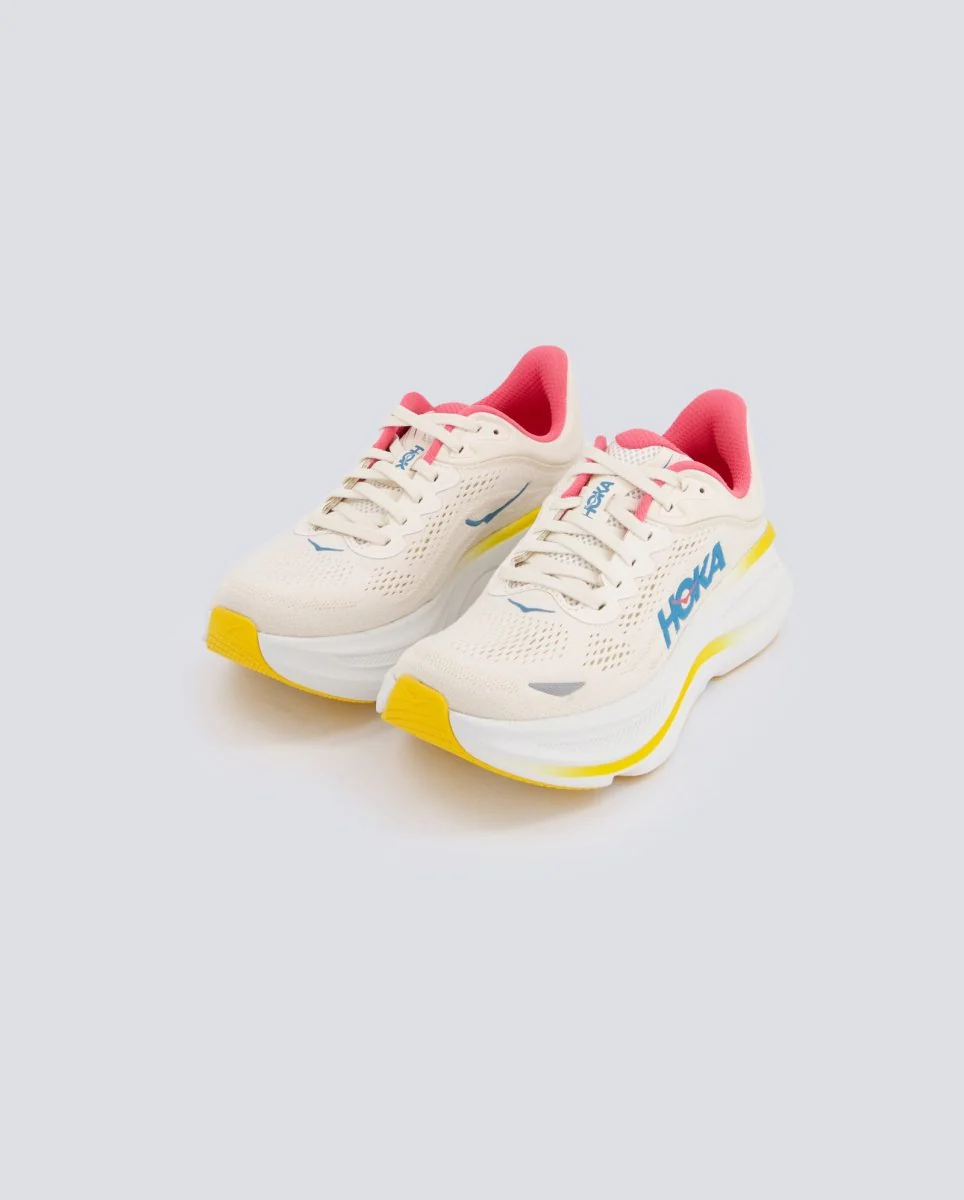 Hoka Bondi 9 Beige Y Amarillo Mujer - Image 5