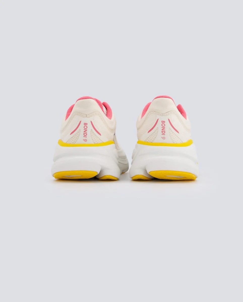 Hoka Bondi 9 Beige Y Amarillo Mujer - Image 6