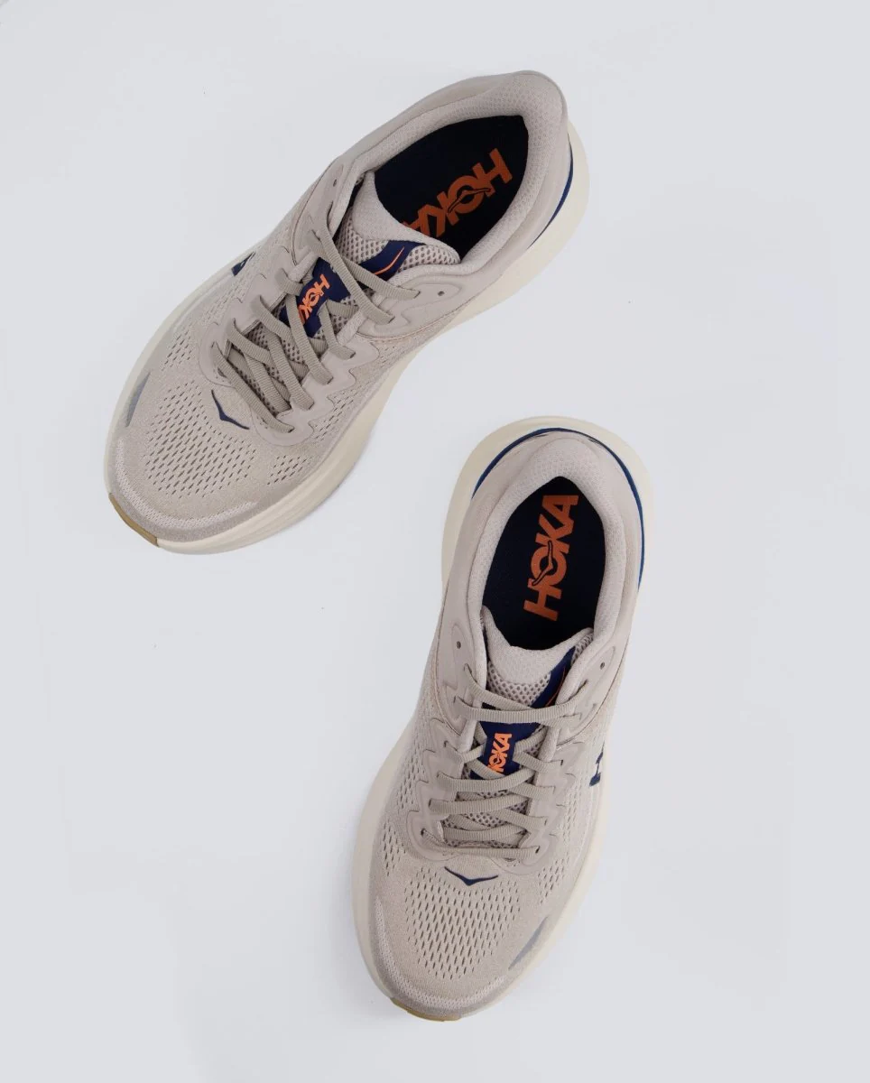 Hoka Bondi 9 Beige y Azul Hombre - Image 3