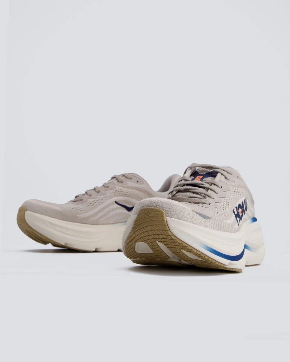 Hoka Bondi 9 Beige y Azul Hombre - Image 4