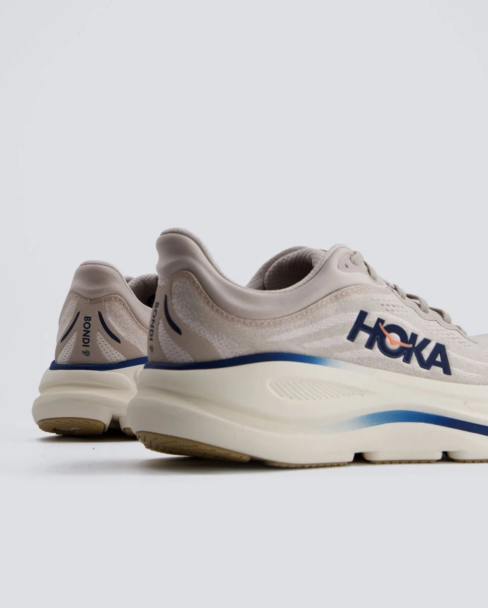 Hoka Bondi 9 Beige y Azul Hombre - Image 5