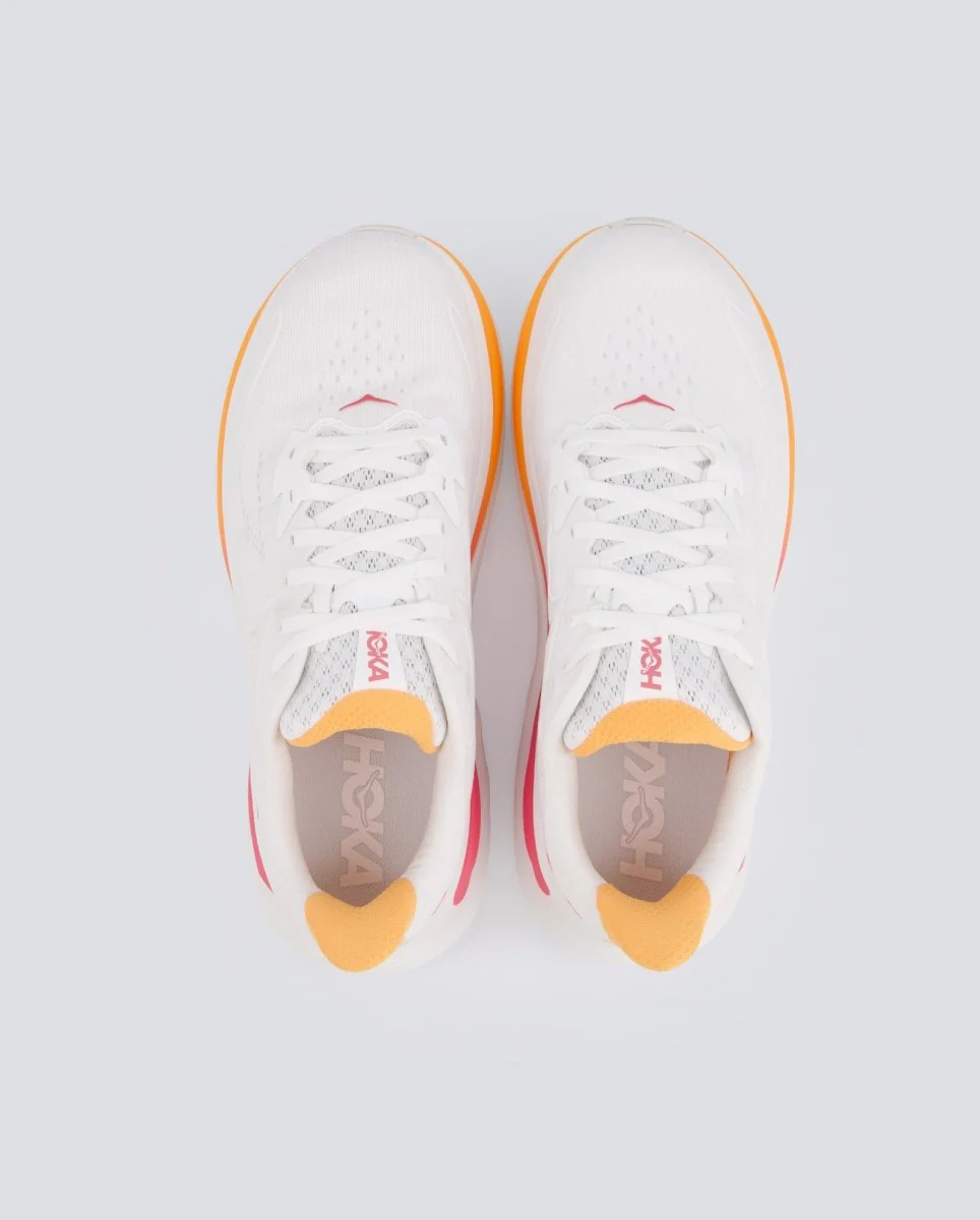 Hoka Clifton 10 Blanco Y Amarillo Mujer - Image 5