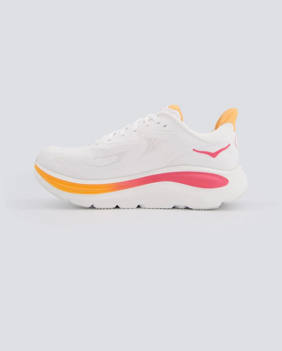 Hoka Clifton 10 Blanco Y Amarillo Mujer - Image 6