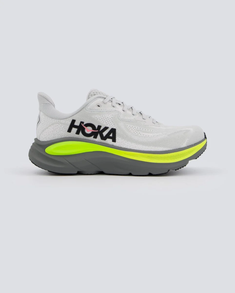 Hoka Clifton 10 Gris Y Amarillo Hombre