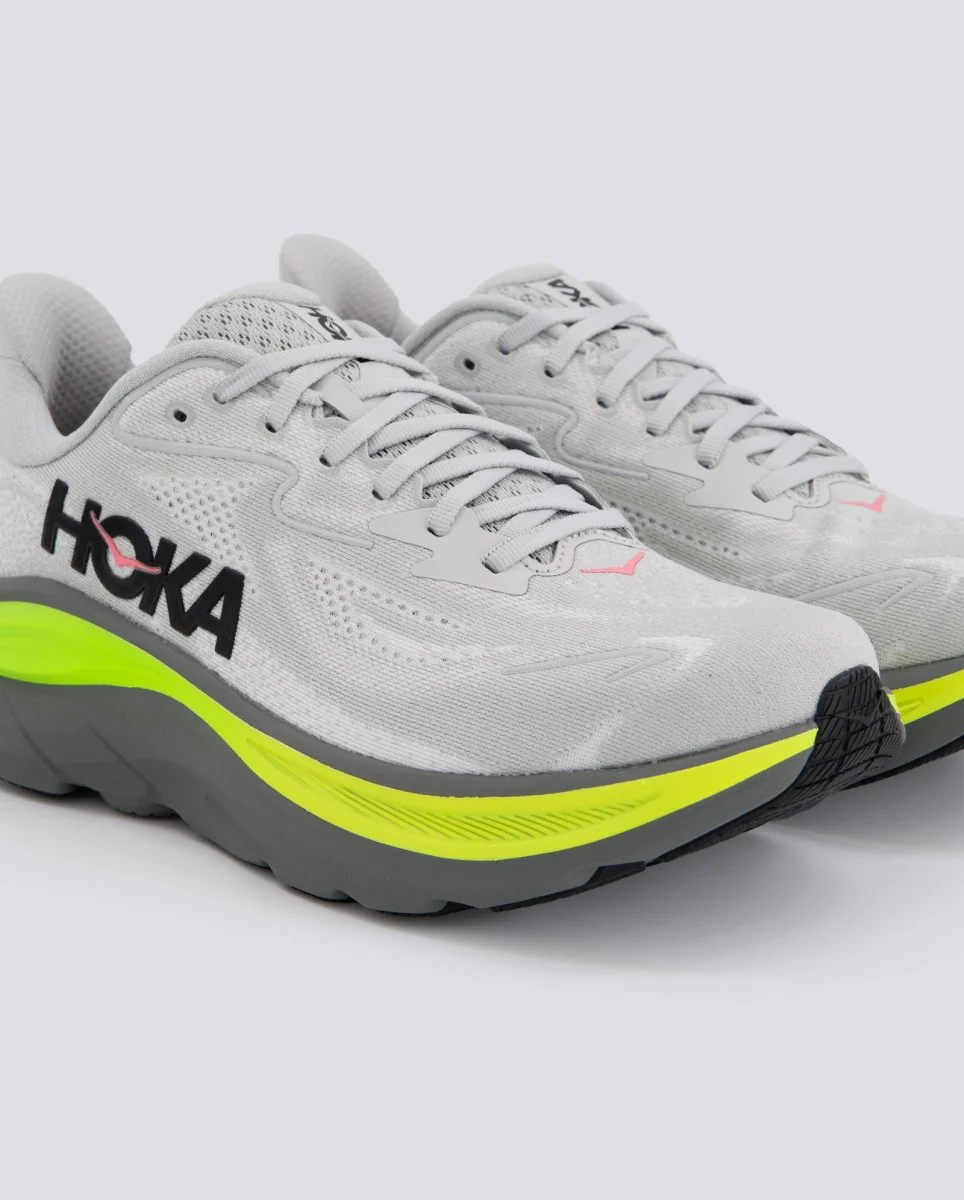Hoka Clifton 10 Gris Y Amarillo Hombre - Image 2