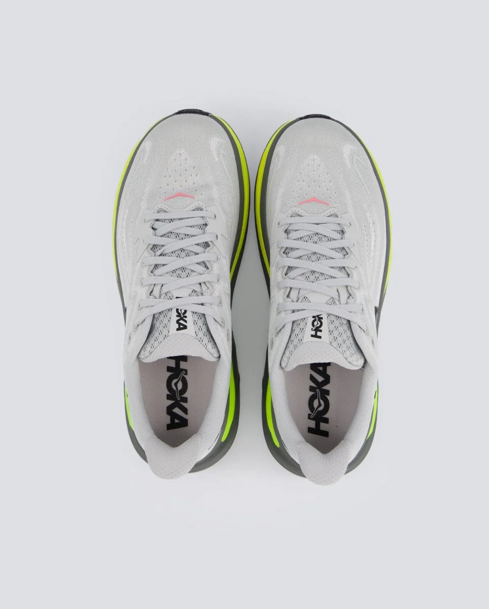 Hoka Clifton 10 Gris Y Amarillo Hombre - Image 4
