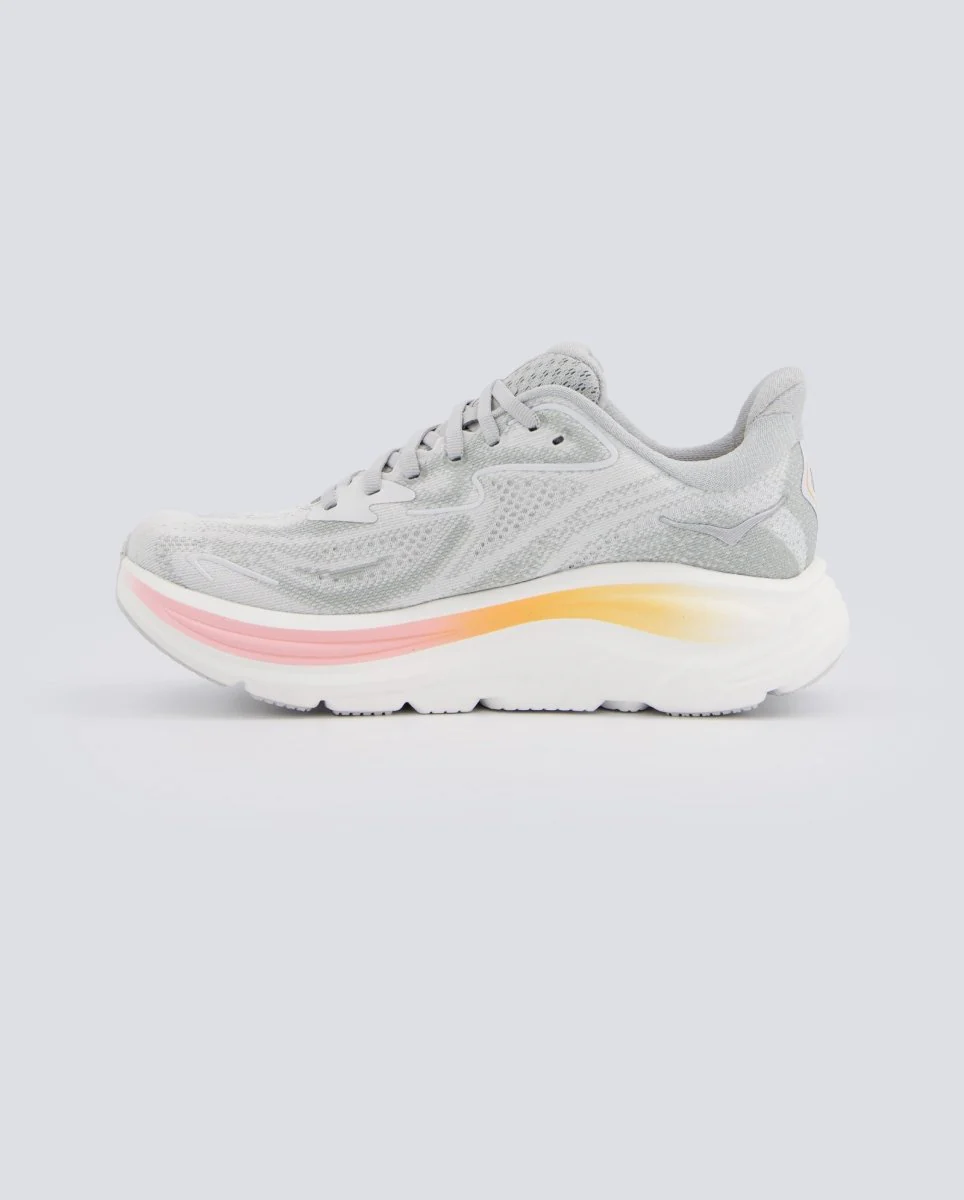 Hoka Clifton 10 Gris Y Rosa Mujer - Image 3