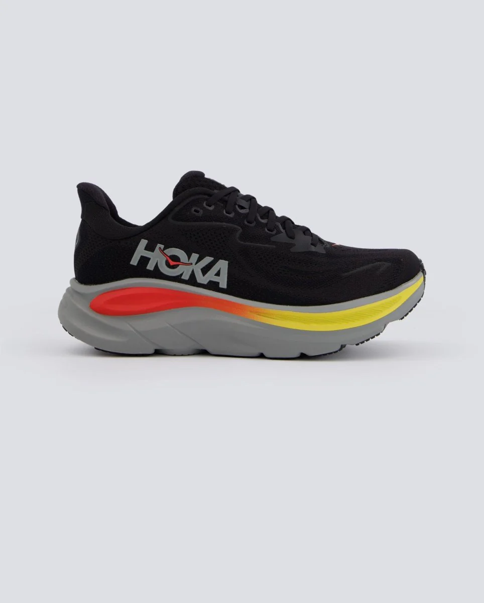 Hoka Clifton 10 Negro Y Amarillo Hombre