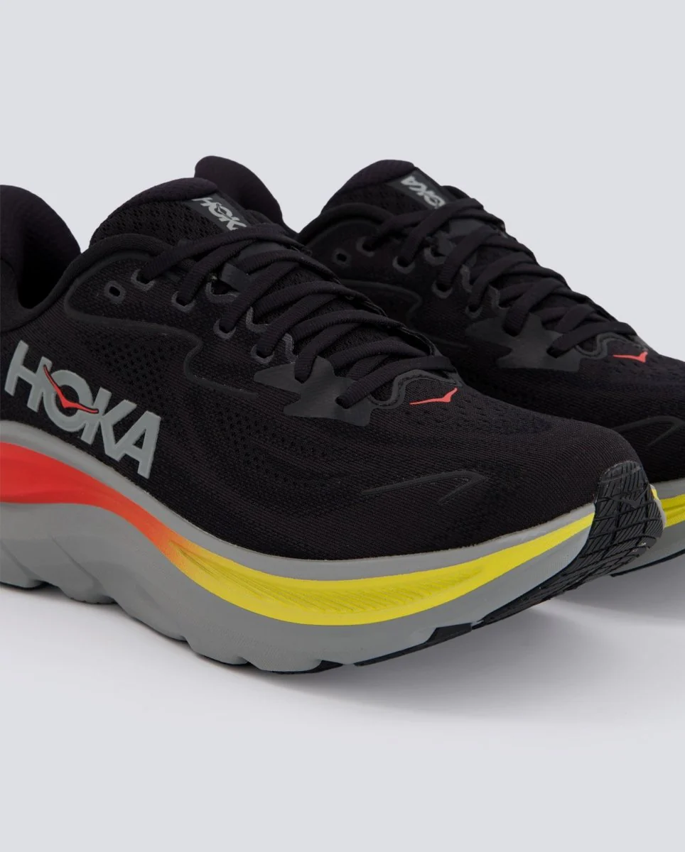 Hoka Clifton 10 Negro Y Amarillo Hombre - Image 2