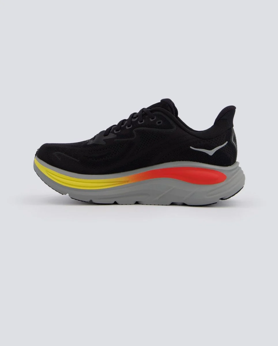 Hoka Clifton 10 Negro Y Amarillo Hombre - Image 3