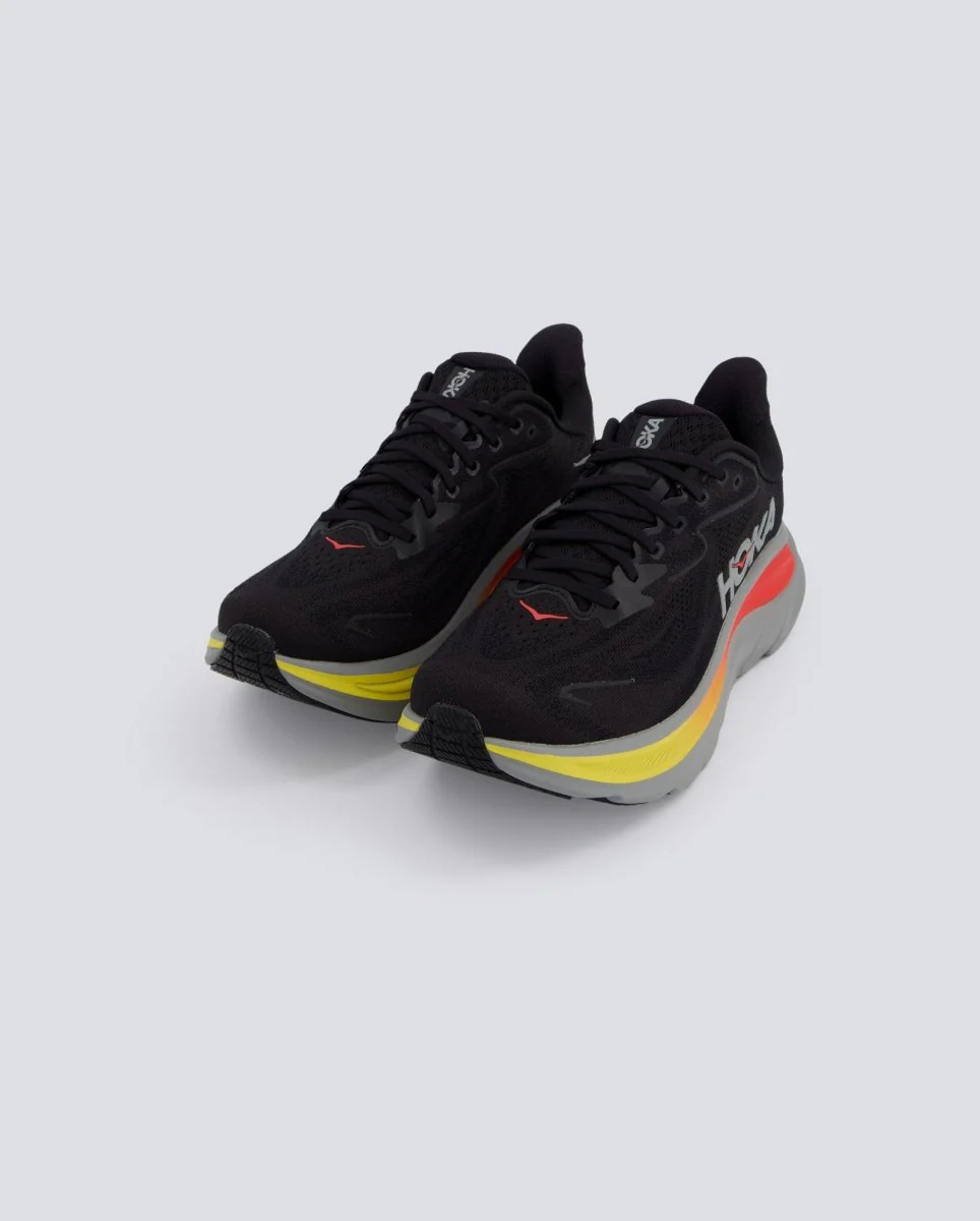 Hoka Clifton 10 Negro Y Amarillo Hombre - Image 6