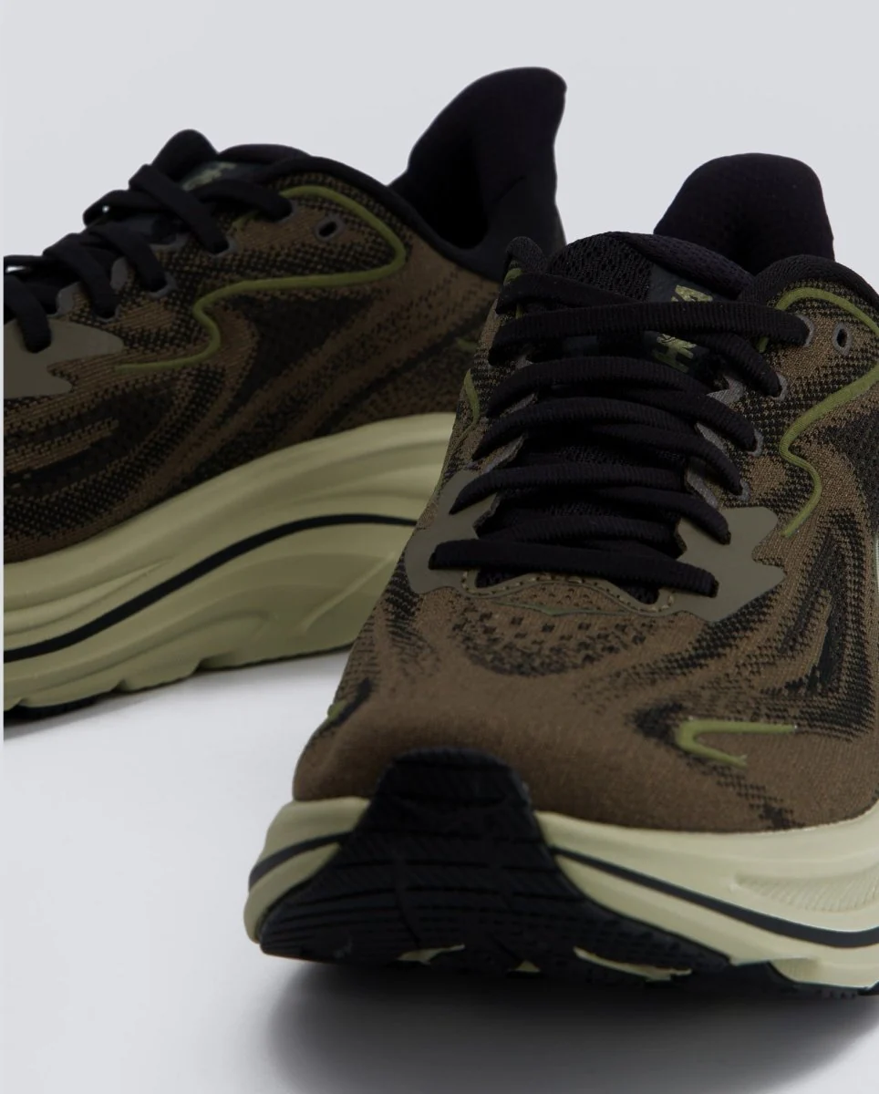 Hoka Clifton 10 Verde y Negro Hombre - Image 2