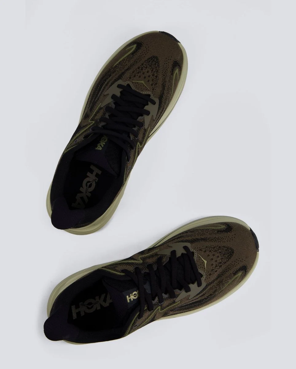 Hoka Clifton 10 Verde y Negro Hombre - Image 3
