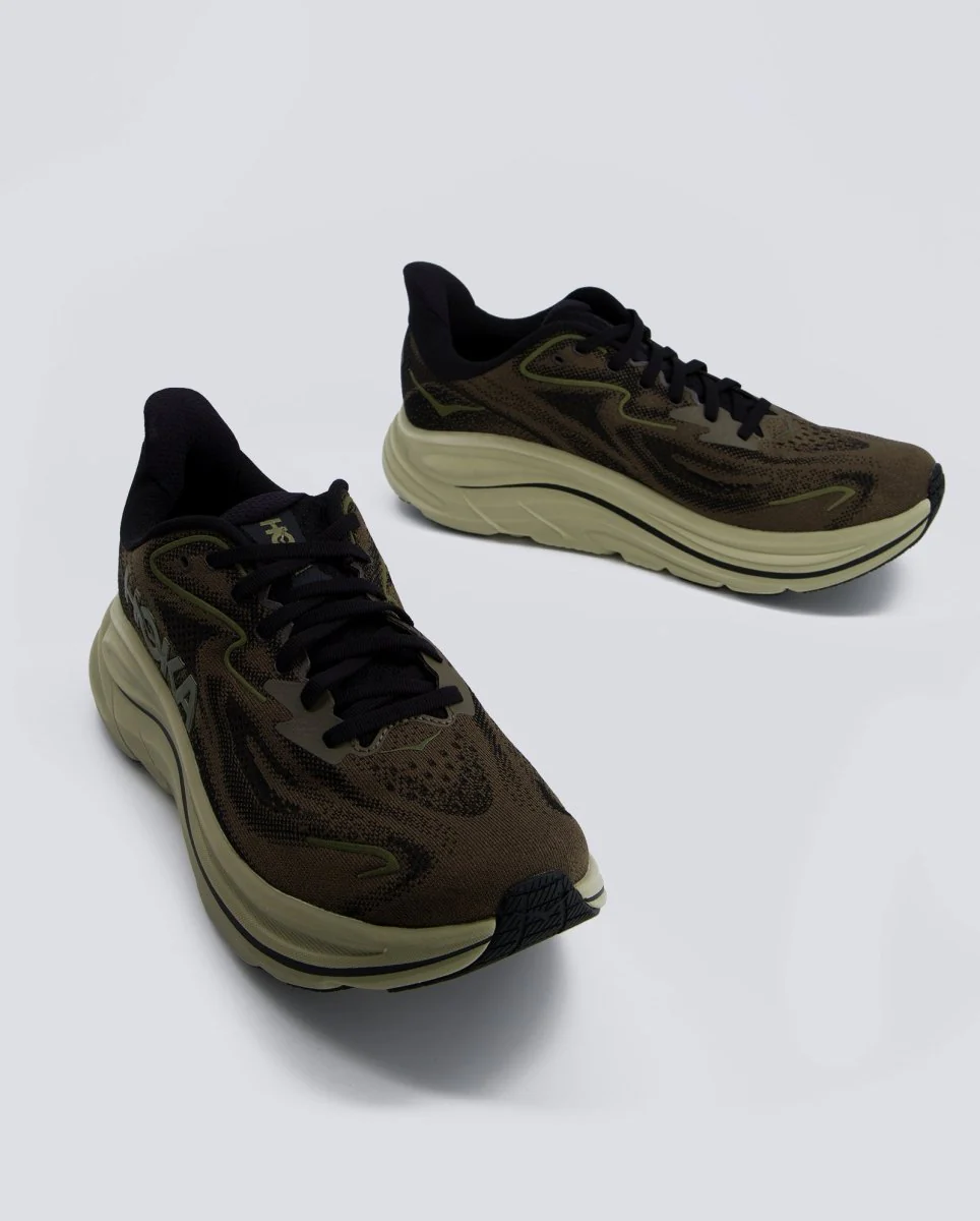 Hoka Clifton 10 Verde y Negro Hombre - Image 5