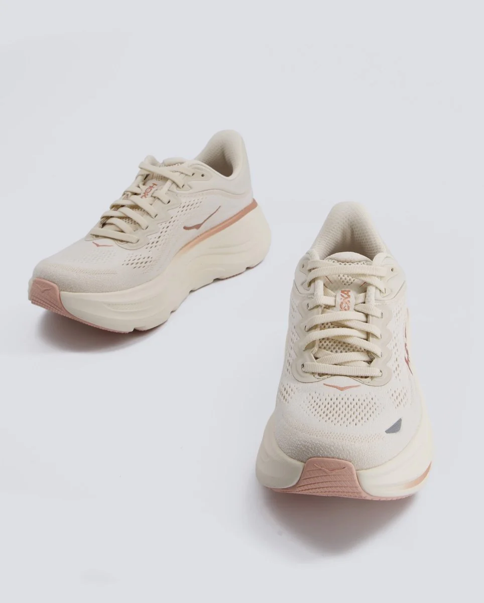 Hoka W Bondi 9 Beige Mujer - Image 6