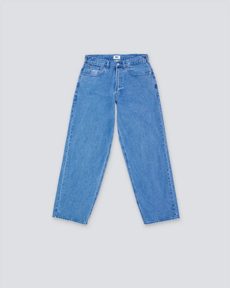 Jeans Obey Bigwig Baggy Denim Light Hombre