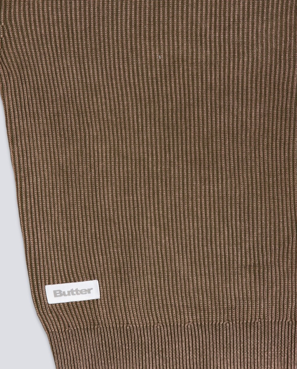 Jersey Butter Goods Bleach Knit Sweater Marrón Hombre - Image 3