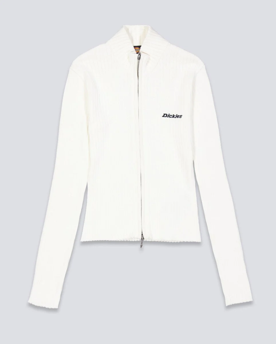 Jersey Con Cremallera Dickies Wellsville Blanco Mujer