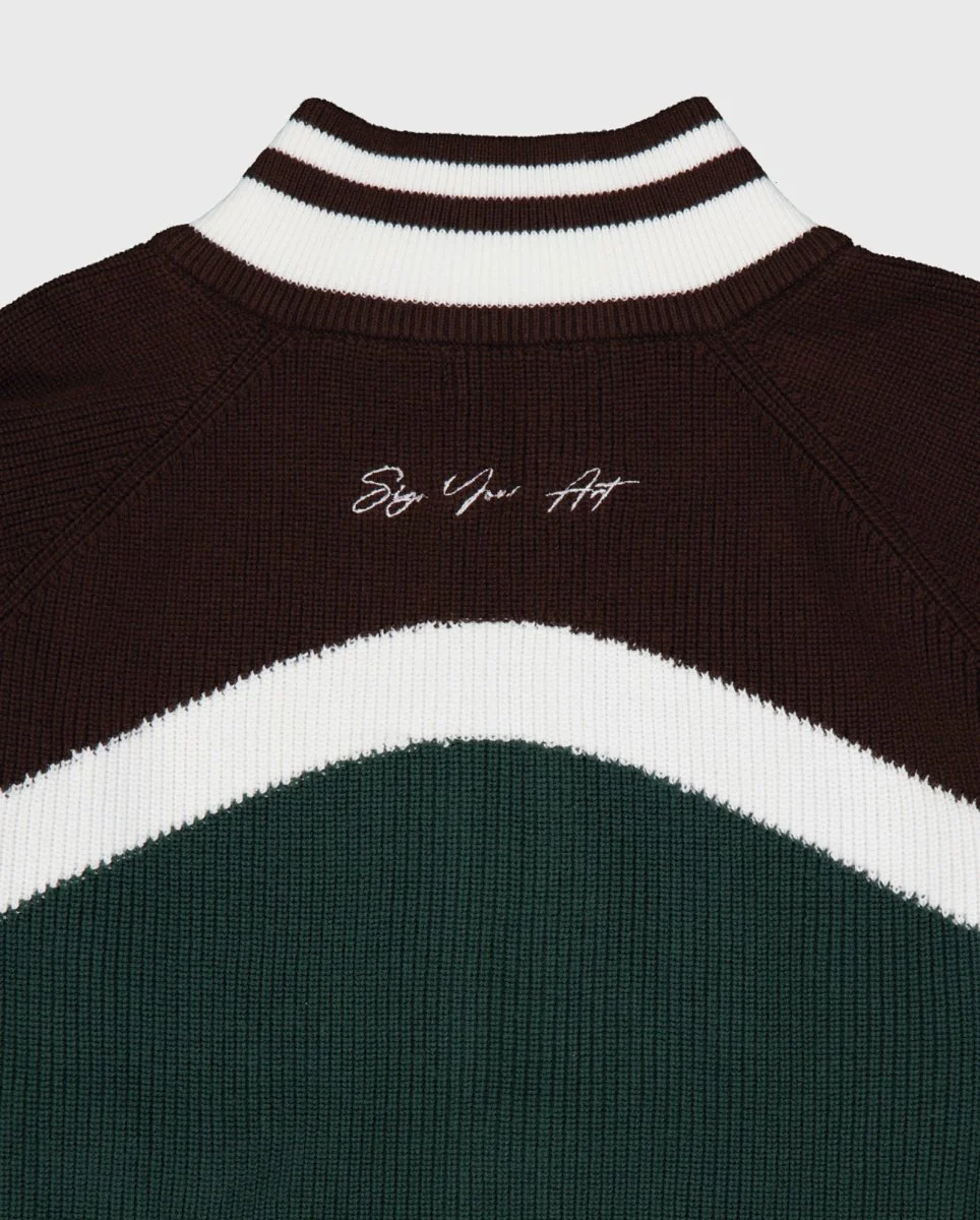 Jersey Coolway Brasil Green Knit Zipper Verde Unisex - Image 3